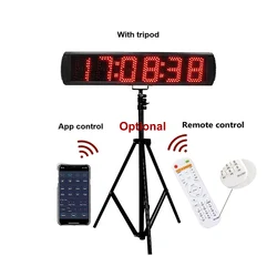 Outdoor LED Digital Stopwatch, Programmable Plug, Sports Timer, Hours Counter, Electricity, Timer, Wall Clock, 12V, 220V