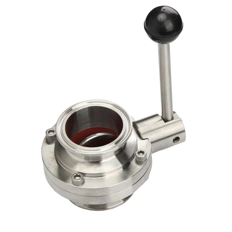 Good quality Food grade butterfly valve weld Sanitary butterfly valve