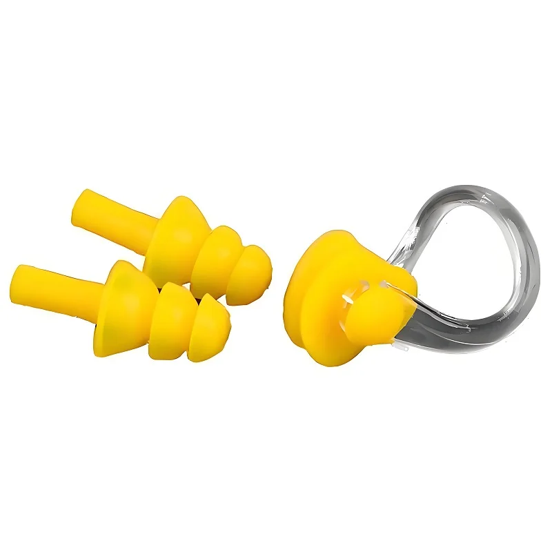 

5 Colors Soft Silicone Swimming Set Waterproof Nose Clip + Ear Plug Earplug