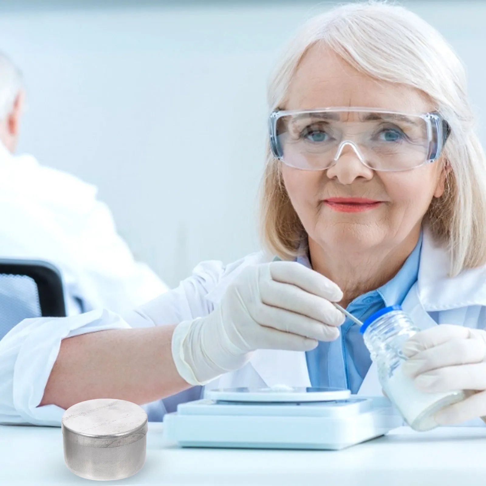 

3pcs Aluminum Weighing Soil Collection Jar Durable Sampling Container For Chemistry Experiment Teaching Laboratory Use