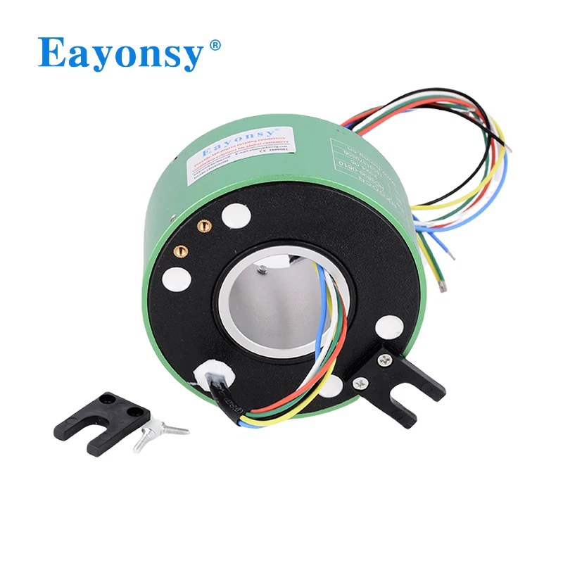 

electric slip ring ID 50 OD 119mm,12 rings 10A Metal spindle plastic end cap 360 degrees of rotation precious metal contact