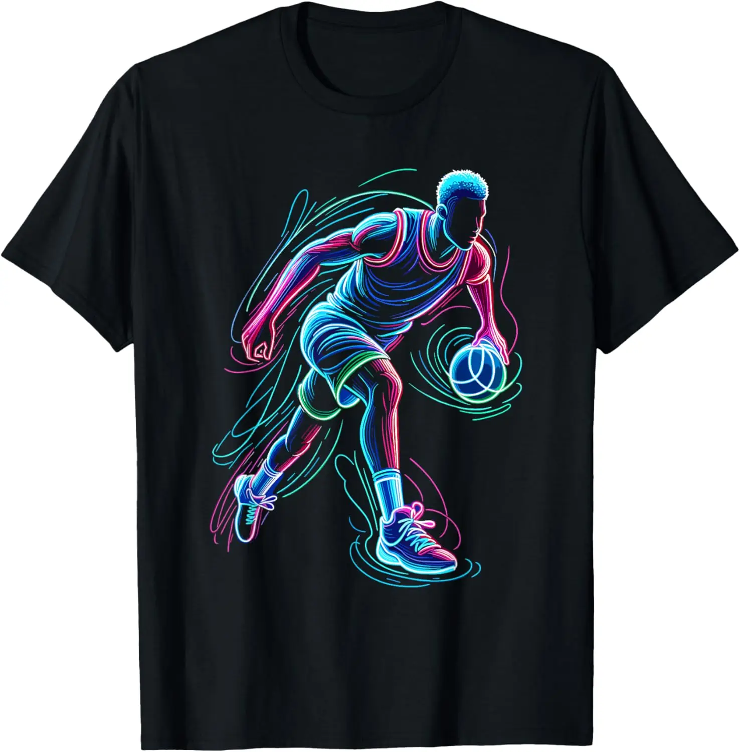 Neon Basketball Player Basketballer T-Shirt