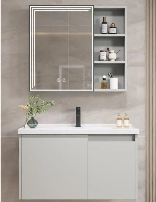 

Bathroom Furniture Vanities Luxury Bathroom Vanity Furniture Sets Hot Sale Bathroom Vanity with Intelligent Mirror Cabinet Set