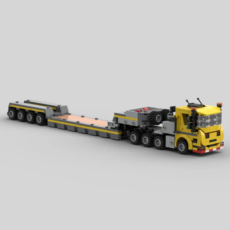 Building Block MOC-192687 Building Heavy-duty Low Loader Model Construction Model 528PCS Children\'s Birthday Gifts Christmas Toy