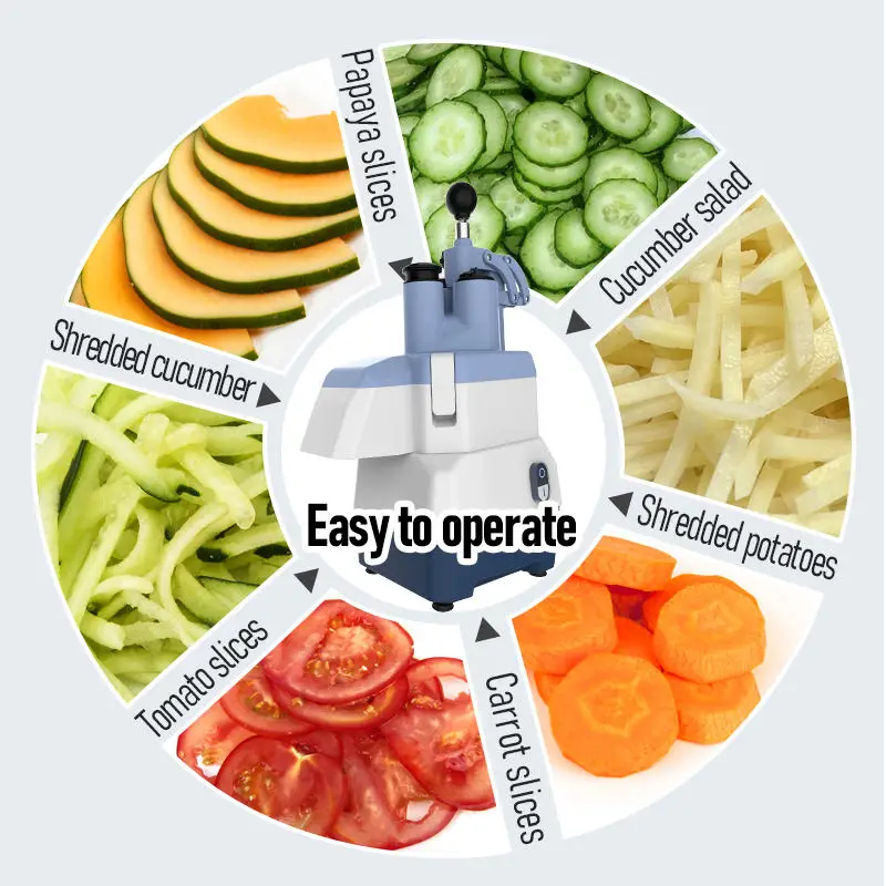 Vegetable Fruit Cutter Machine Most Popular Compact Onion Potato Vegetable Food Slicer Processor Electric Vegetable Cutter view 6