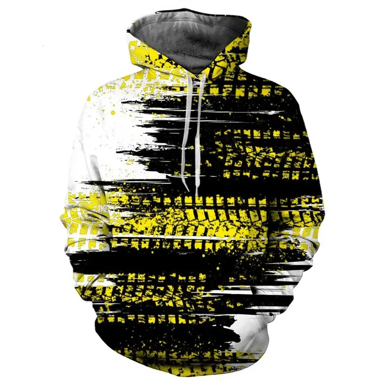 Hoodie Men\'s Sweatshirt Tie-Dye Print Drawstring Fall Winter Multicolor Large Pocket Hooded Sweatshirt Sportswear Loose