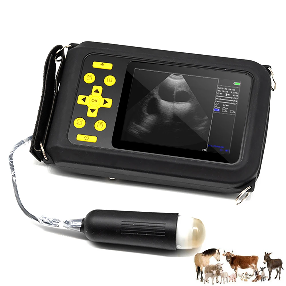 Farm Use Portable Handheld Veterinary Animal Ultrasound Probe Machine For Cow Horse Sheep Dog Cat Goat Pig Camel Pregnancy