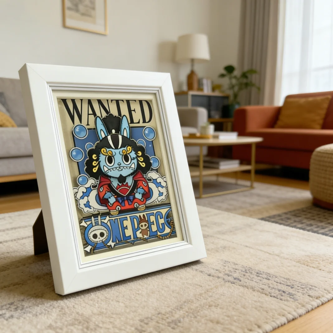 

Bandai One Piece minimalist photo frame framing, painting frame placement, puzzle frame, creative photo wall