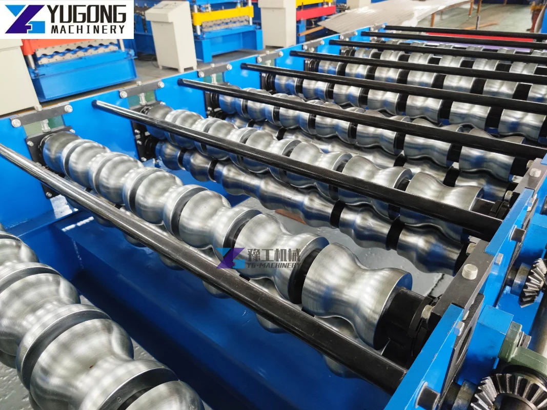 Glazed Tile Roll Forming Machine For Roofing Wall Profile European Standard Metal Double Layer Rolling Machine