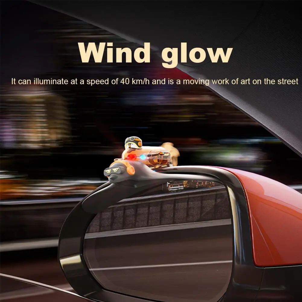 

Car Rearview Mirror Rain Rain Eyebrow Rain Cover Mirror Cartoon View Decoration Rear Side Universal Rain Eyeb J1R6