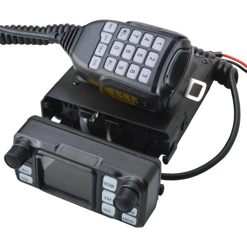FOR Walkie Talkie QYT KT-5000 VHF UHF Dual Band VOX Mini Color Screen Detachable Front Panel Scrambler FM Mobile Radio