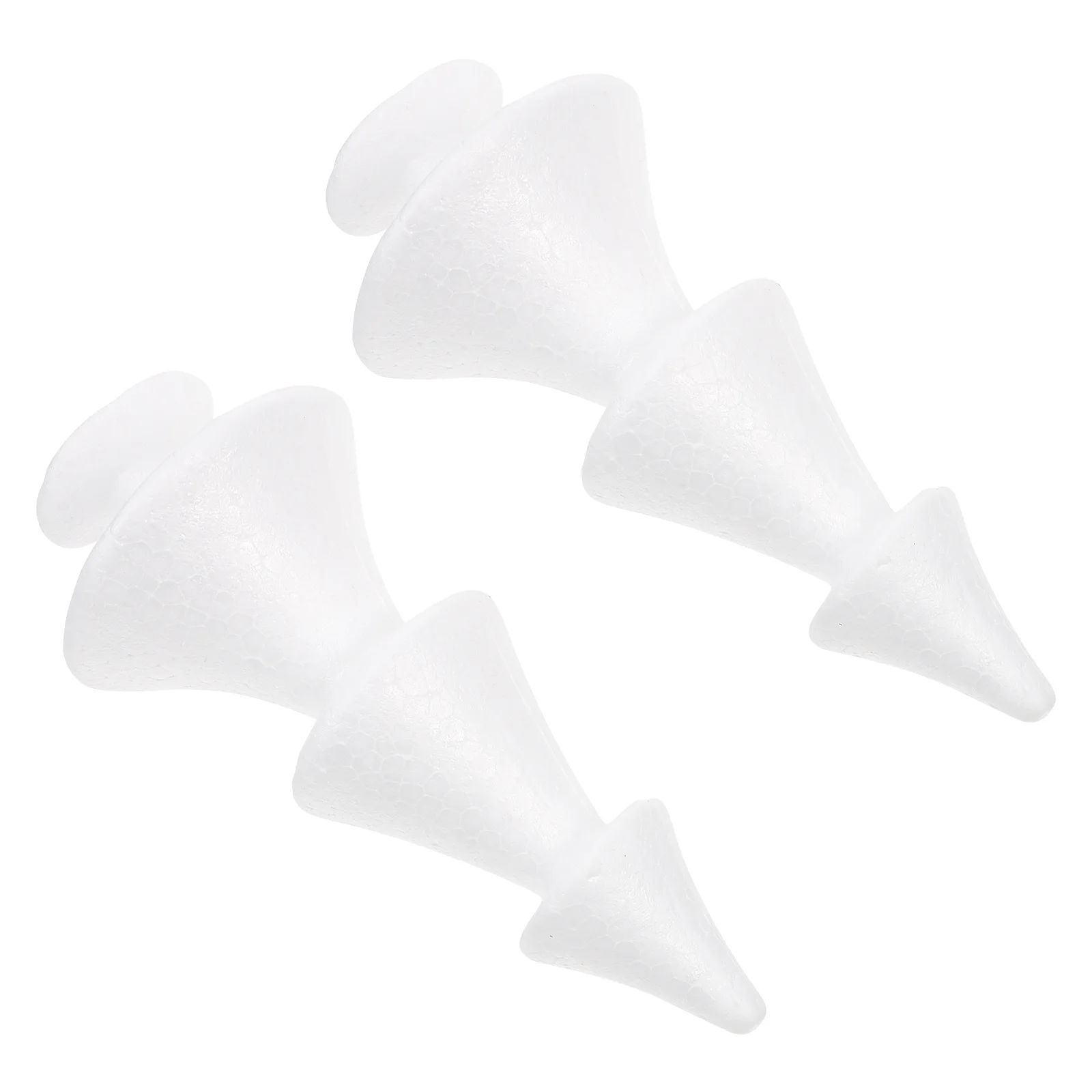 

2 шт. пенопластовая рождественская елка в форме DIY орнамент настольное украшение Рождественский праздничный декор белая рождественская елка пена ручной работы