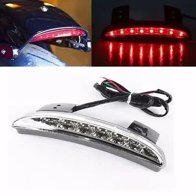 Clear Chopped Fender Edge LED Tail Light for Harley Sportster XL883 XL1200 XL XL883N XL1200N XL1200V XL1200X