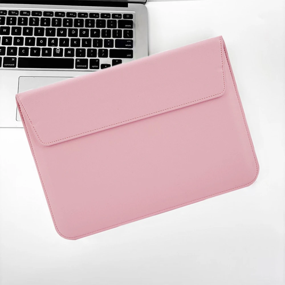 Personalisierte Laptop-Tasche aus PU-Leder für Damen und Herren, 13/15 Zoll, Englischer Computerständer, Computertasche – Detail 9