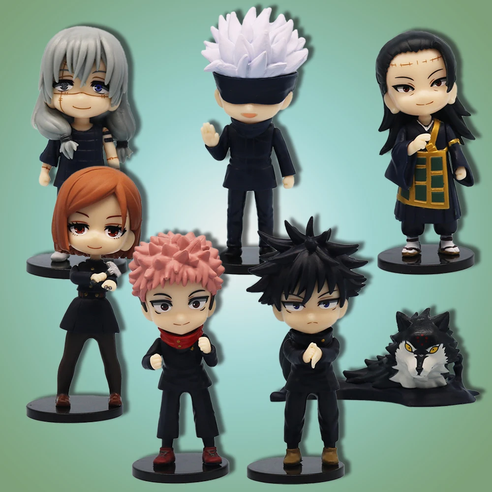 

Q Posket Jujutsu Kaisen 9 см Фигурка Satoru Gojo Itadori Yuji Geto Suguru Nobara Megumi Коллекция украшений для персонажей