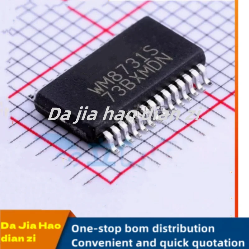 2pcs/lot WM8731S WM8731SEDS SSOP28 codec ic chips in stock