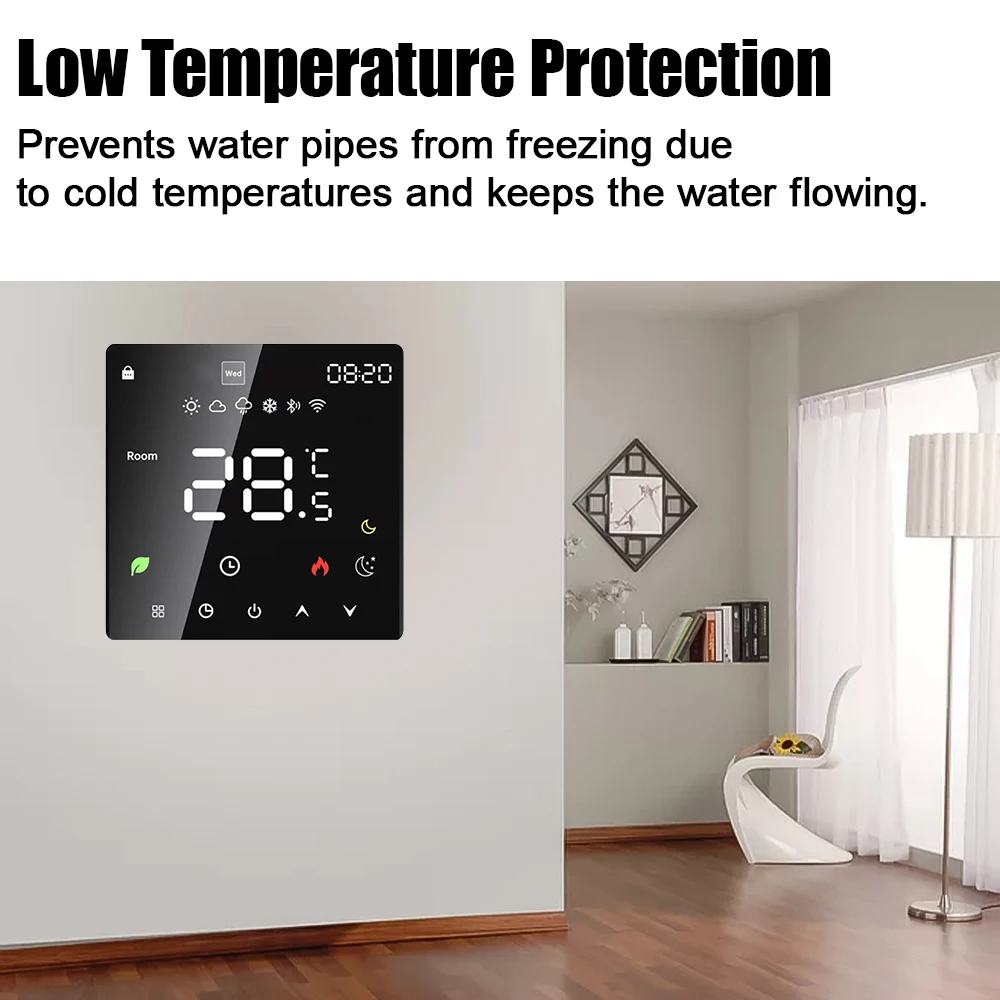 Tuya WiFi Smart Thermostat Electric Floor Heating TRV Water Gas Boiler Temperature Voice Remote Controller for Google Home Alexa