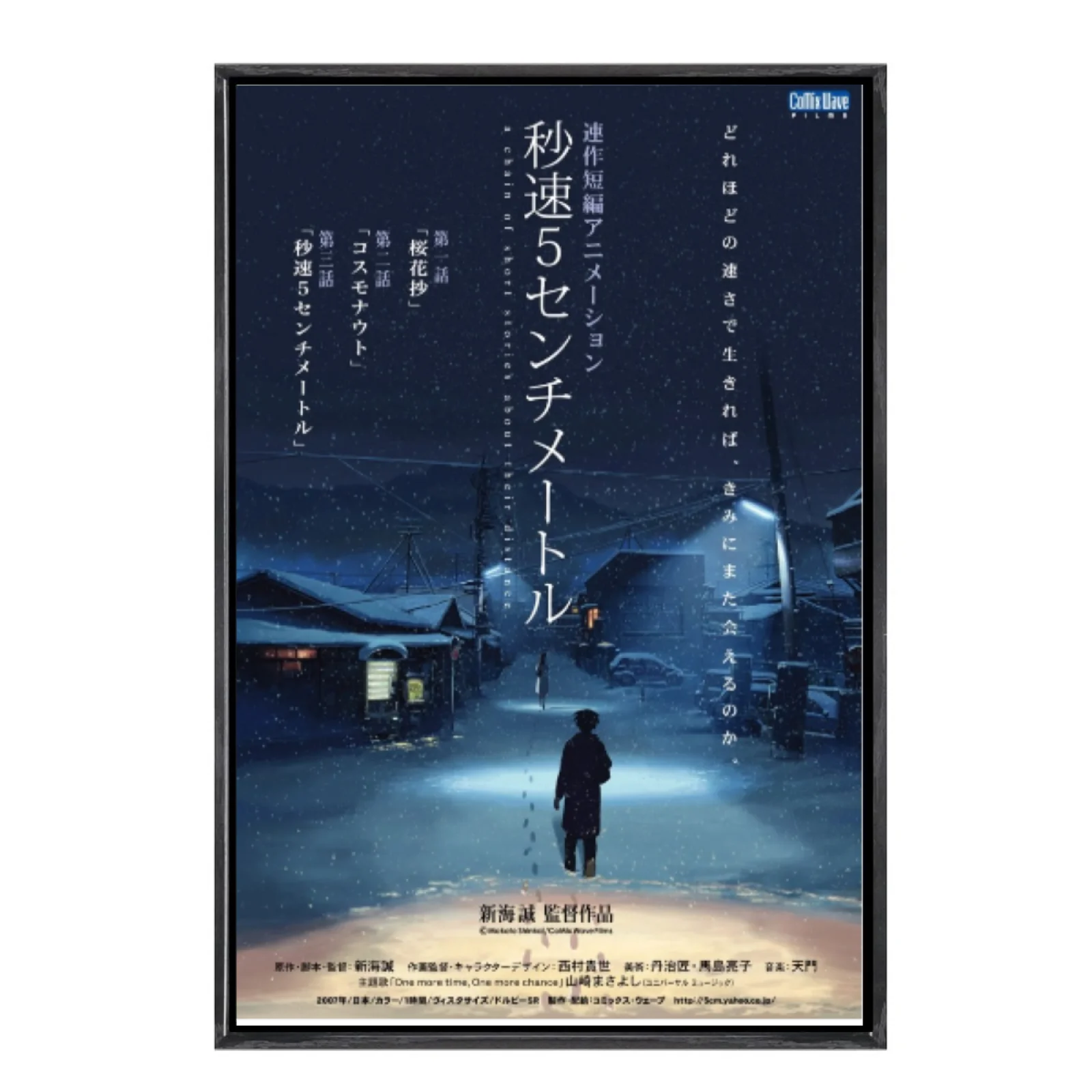 

Japanese Manga Multi-Size Canvas Poster Double Framed Wall Art, 5 Centimeters Per Second Home Decor