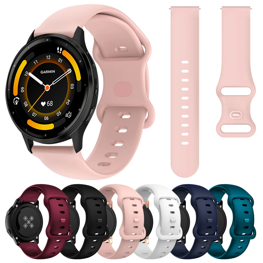 Replacement Strap For Garmin Venu 3 2 Band Forerunner 265 255 245 Music Vivoactive 4 3 Venu Sq 2 Plus 20 22mm Silicone Bracelet