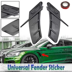 Pair Car Air Flow Wing Vent Trim Side Fender Sticker Decoration ABS For Audi A3 A4 A5 A6 A7 A8 Q3 Q5 Q7 RS5 RS6 RS7 S3 S4 S5
