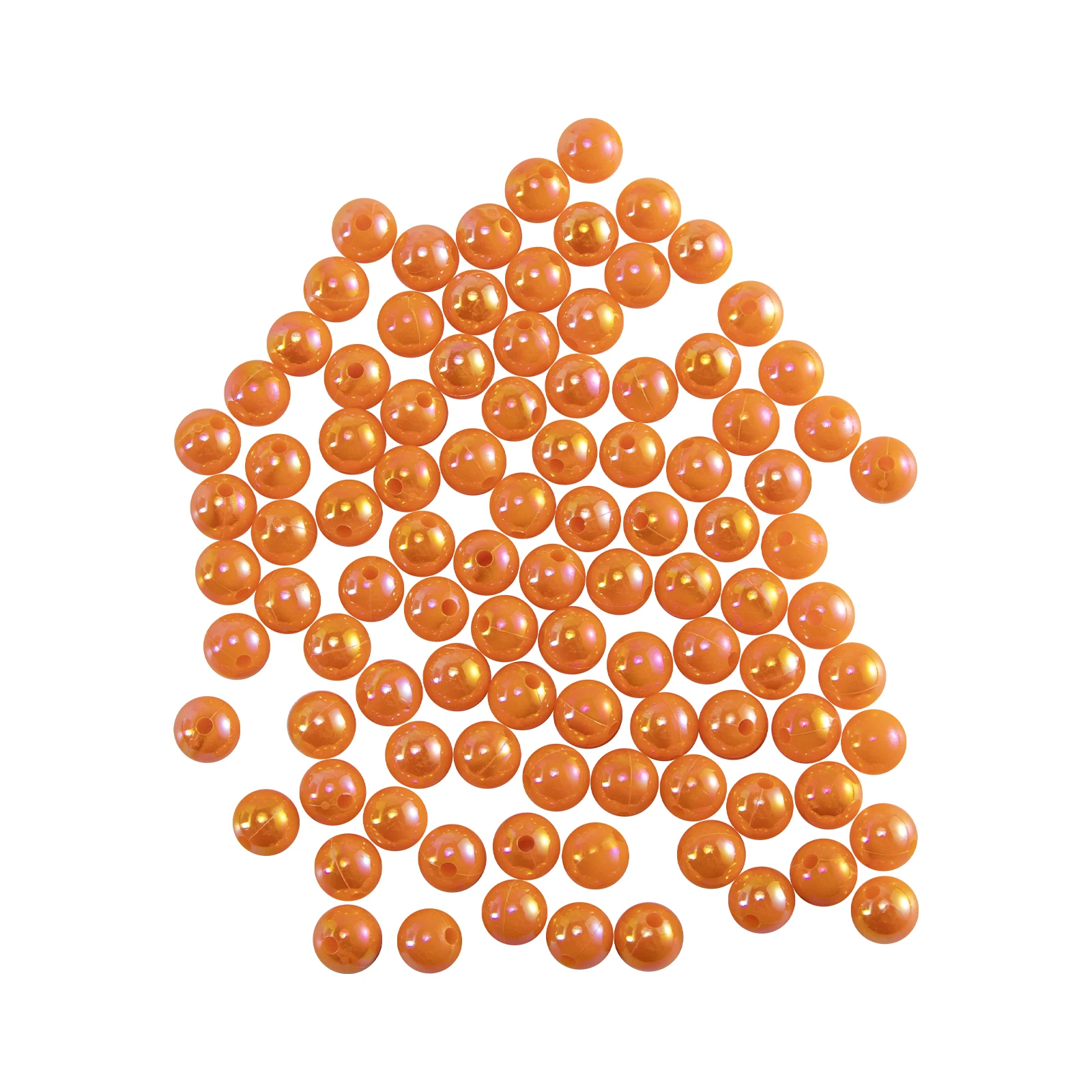 100 Uds cuentas de pesca holográficas 6mm/8mm/10mm para aparejo de pesca Walleye Rig Carolina Rig Pompano Rig trucha salmón bagre