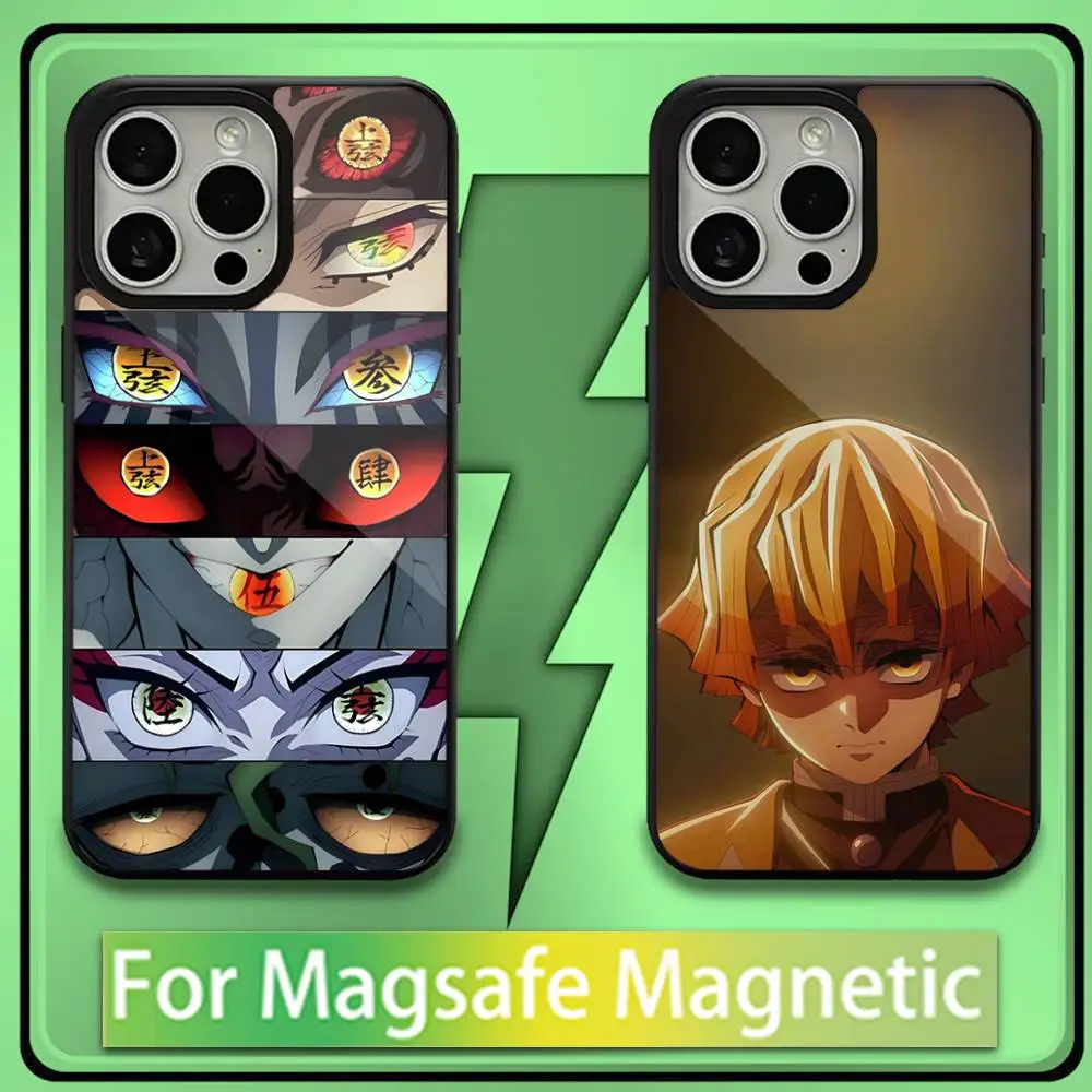 

Z-zenitsu D-Demon S-Slayer Phone Case For iPhone 16,15,14,13,12,11,Plus,Pro,Max,Mini Soft Magesafe Magnetic Wireless Charge