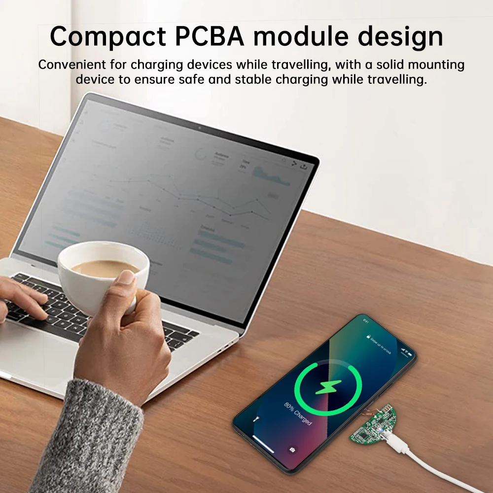 15W Wireless Charger Trasmettitore Modulo Bobina Circuito Wireless Modulo di Ricarica Veloce Modulo PCBA Per QI Fai Da Te Accessori Standard
