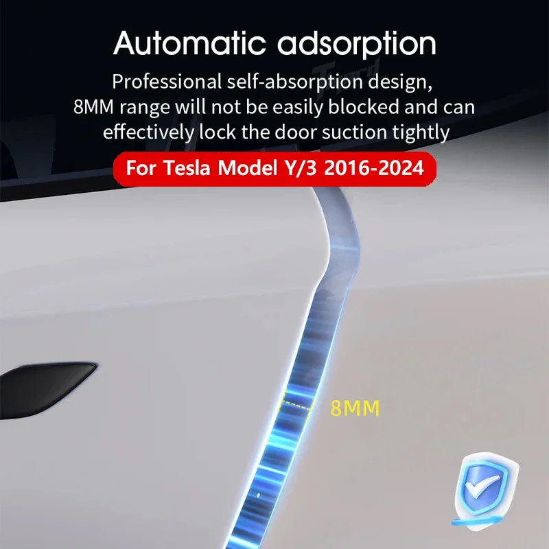 Per Tesla Model 3 Y 3 2023-2016 2024 la più recente chiusura ammortizzata a 4 porte Anti Pinch Smart Auto serratura elettrica ad aspirazione