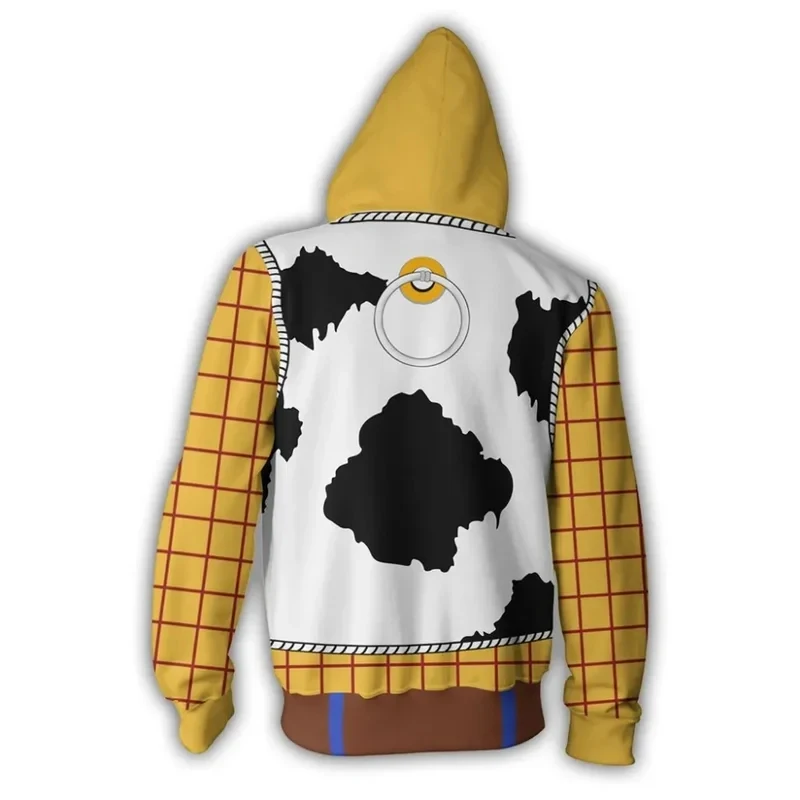 

❤2026✚Movie Toys Woodi Cosplay Hoodies Men Women Cartoon Printing Hooded Sweatshirt Adult Casual Loose Coat Pants Halloween Par◀