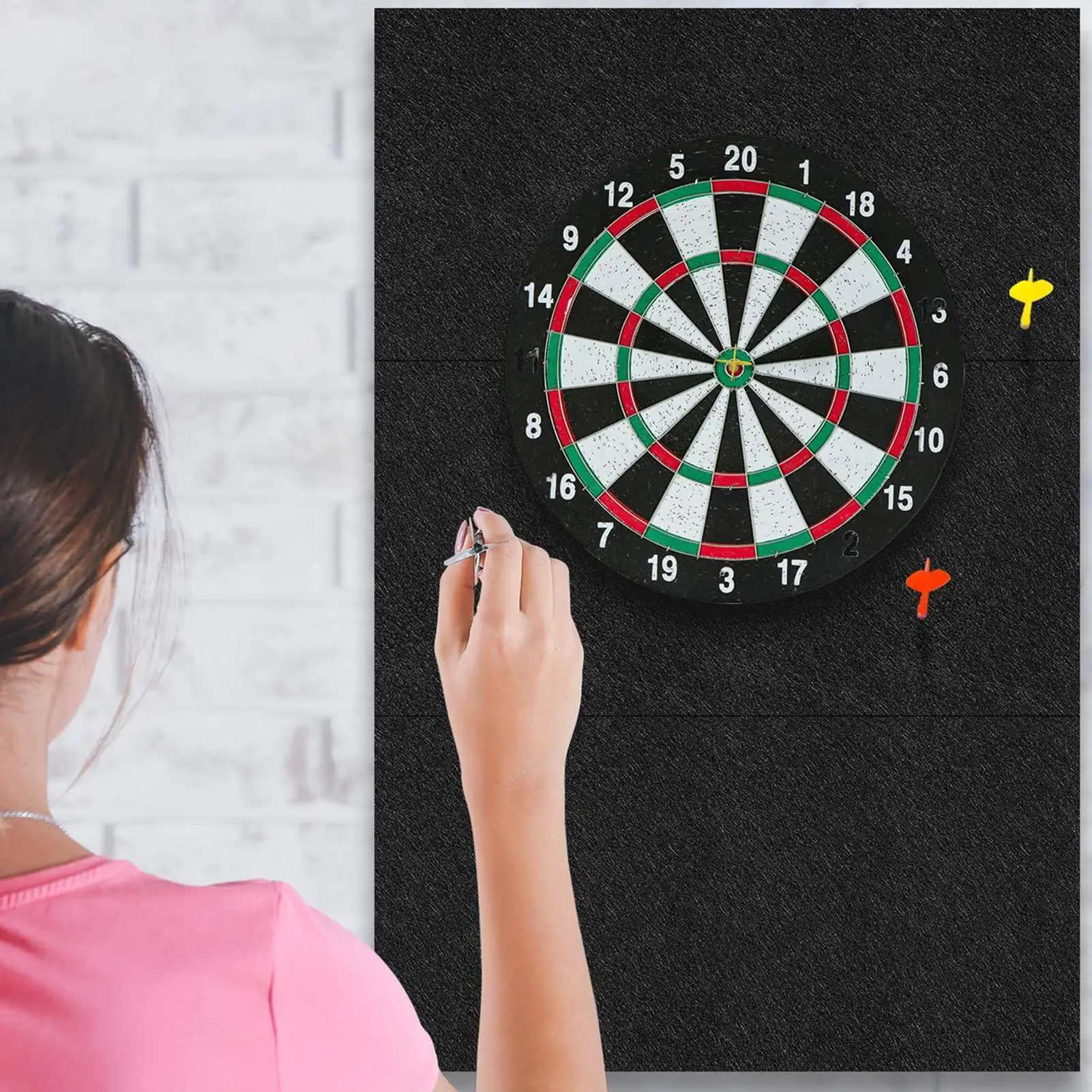 Dartboard Wall Protector Self-Adhesive Dartboard Border Felt Easy to assemble Wall Protector for Dartboards Prevents Wall Damage