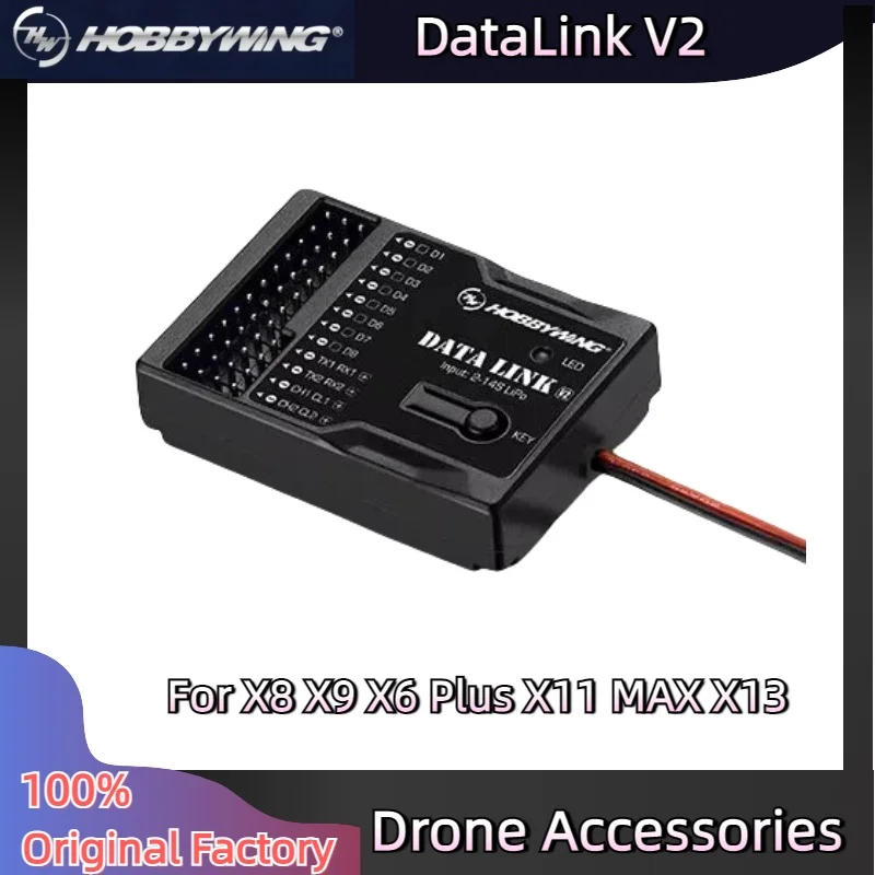 Hobbywing Original ESC Firmware Updater Flying Data Reading Update Module Data Link Datalink V2 for X8 X9 X6 Plus X11 MAX X13