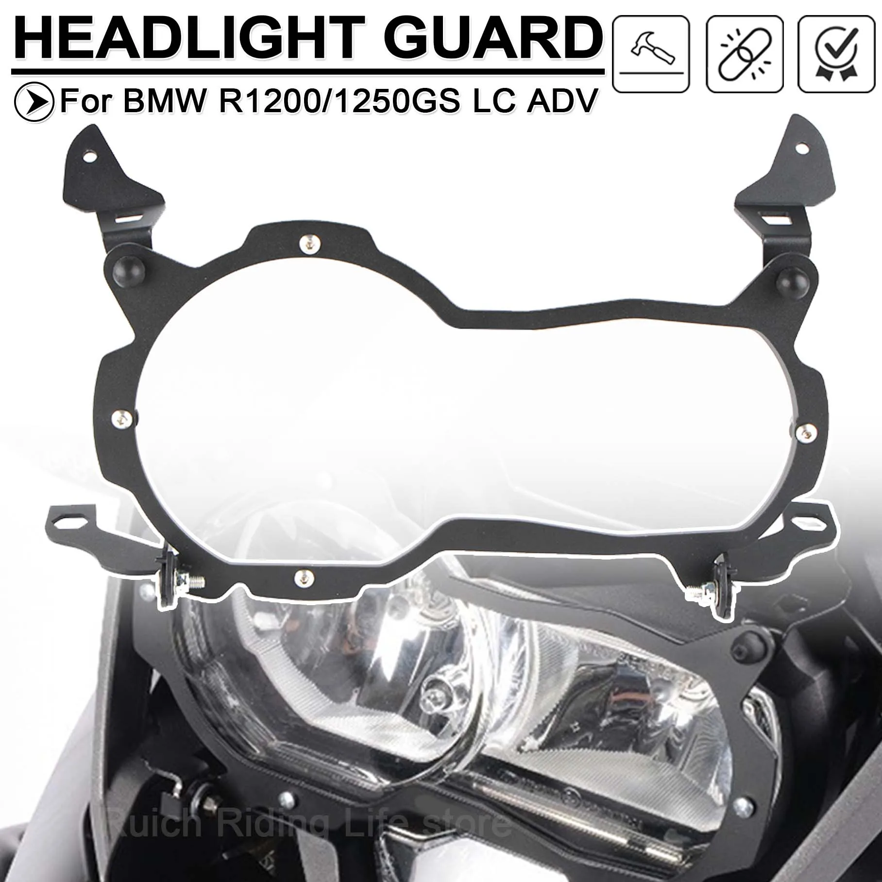 Für BMW R1200GS R1250GS R 1200 1250 R1200 R1250 GS LC ADV Adventure Motorrad Scheinwerferschutz Linsenschutz Transparent