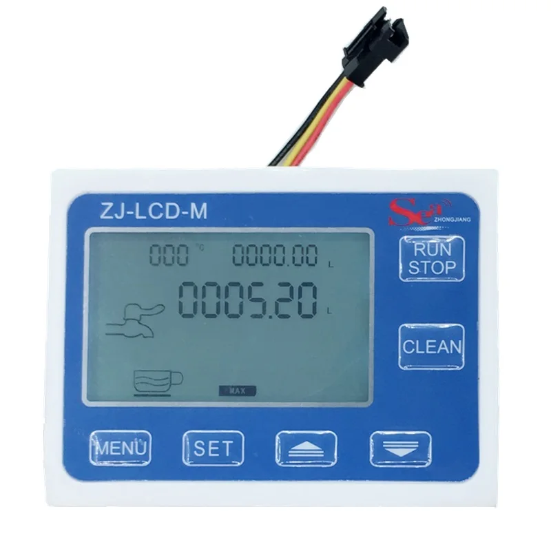 ZJ-LCD-M متر 1/2 "مستشعر التدفق للتحكم في قياس سائل الماء الكمي