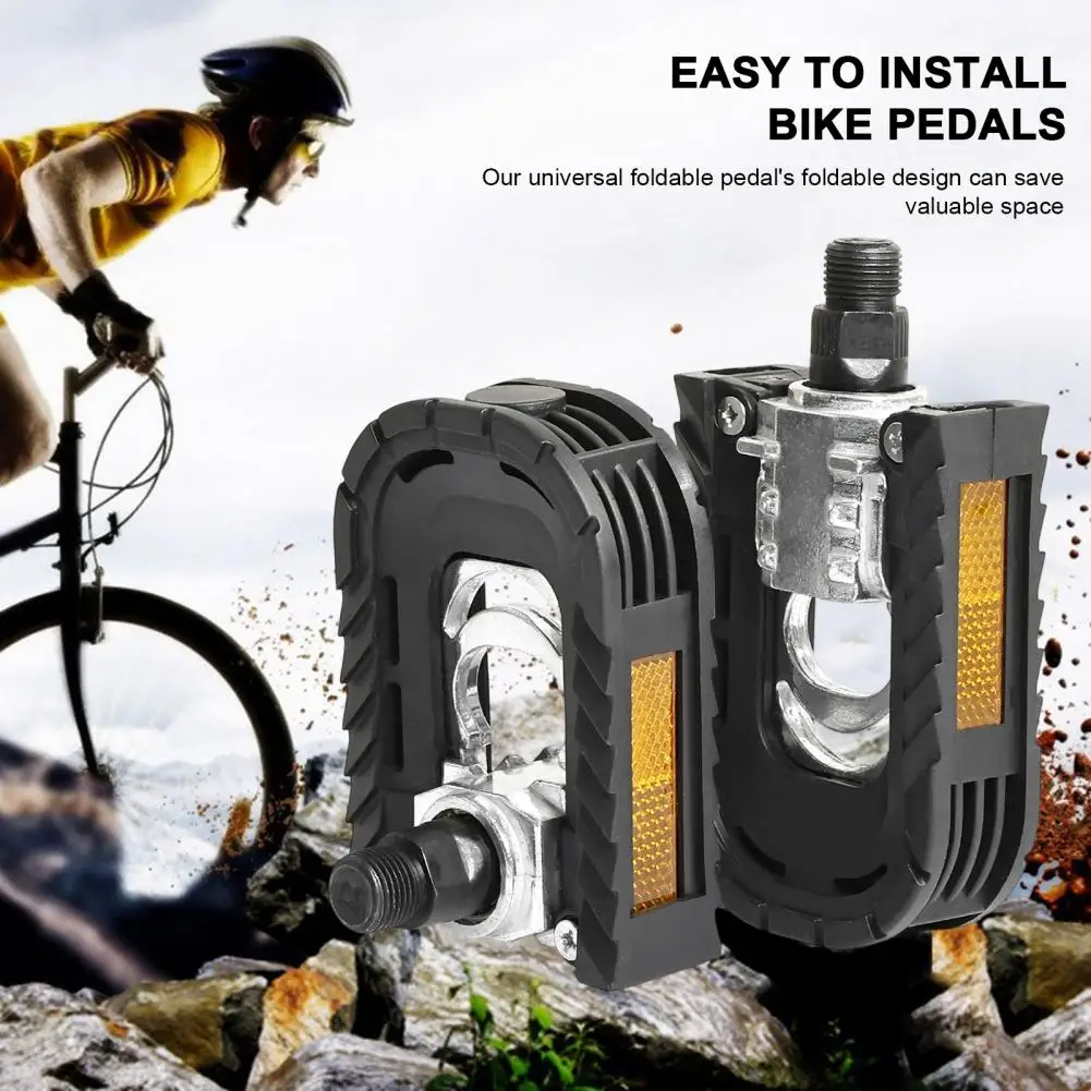 

Противоскользящие велосипедные педали, плоские педали для горного велосипеда, универсальные легкие сменные аксессуары для педалей для горного шоссейного велосипеда, 2 шт., левый