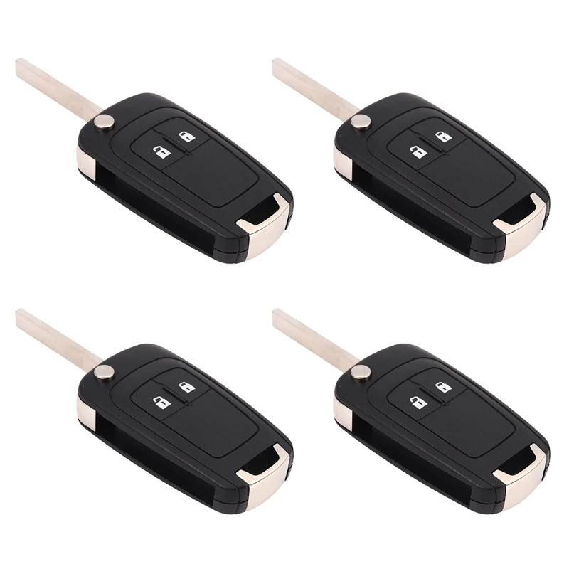 4X 2 Buttons 434Mhz With ID46 Chip Car Remote Control Key Fob For Chevrolet Aveo Cruze Orlando HU100 Blade