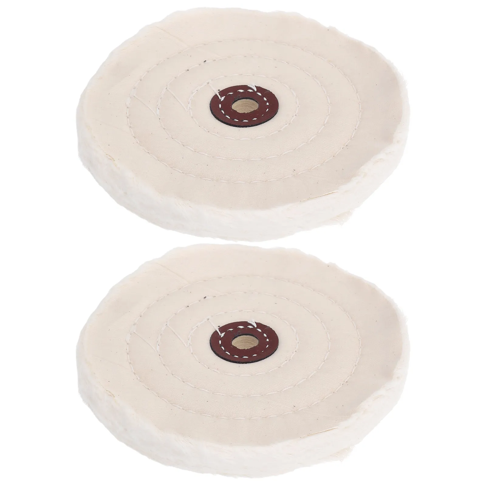 2Pcs Cotton Polishing Wheel Buffing Pads Mirror Finish Polishing Disc for Metal Wood Stone DIY Projects Efficient Grinding