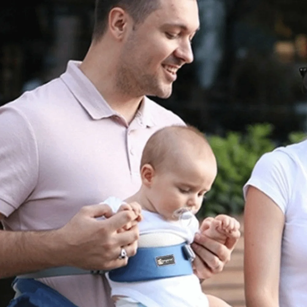 

Ergonomic Design Baby Carrier Breathable Newborn Front Holding Infant Waist Stool Strap Horizontal Holding Type Soft Material