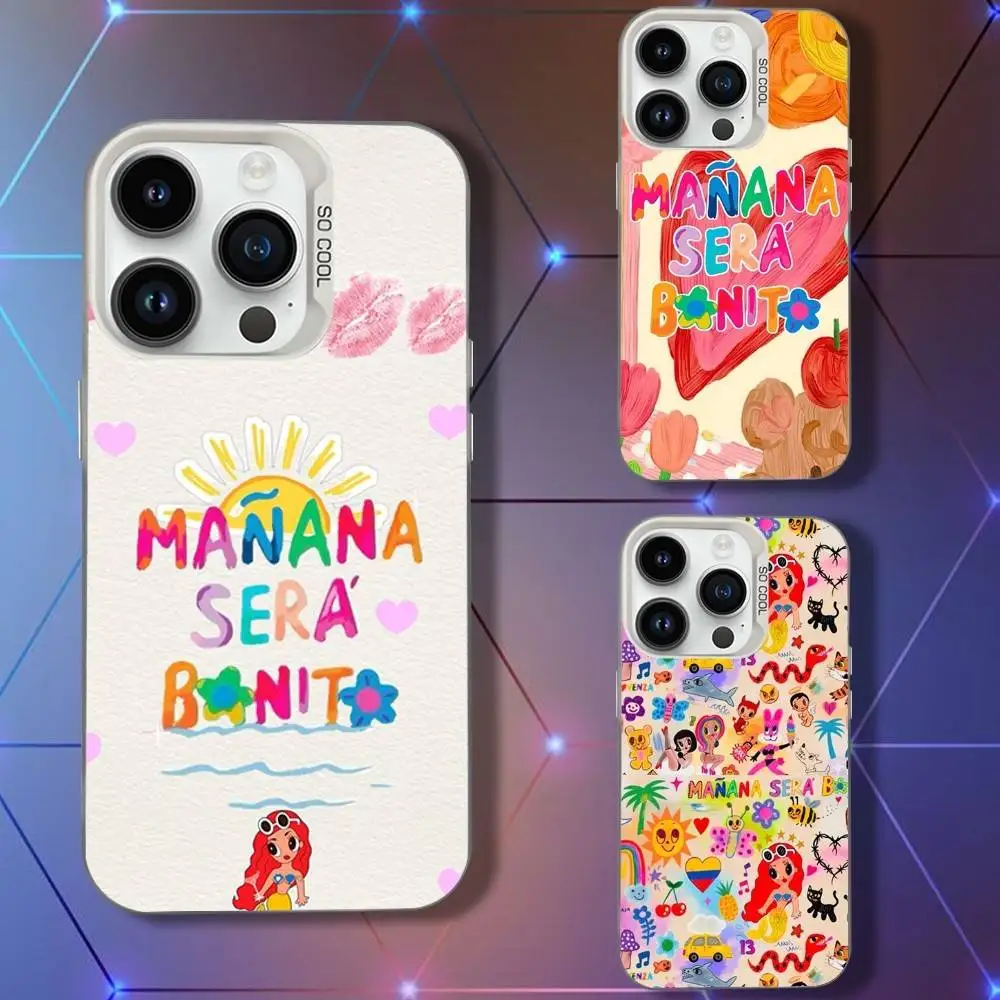 

K-Karol G Peros Tu Phone Case For iPhone 16,15,14,13,12,11,Pro,XS,Max,Plus,Mini,SE White Candy Matte Shockproof Cover