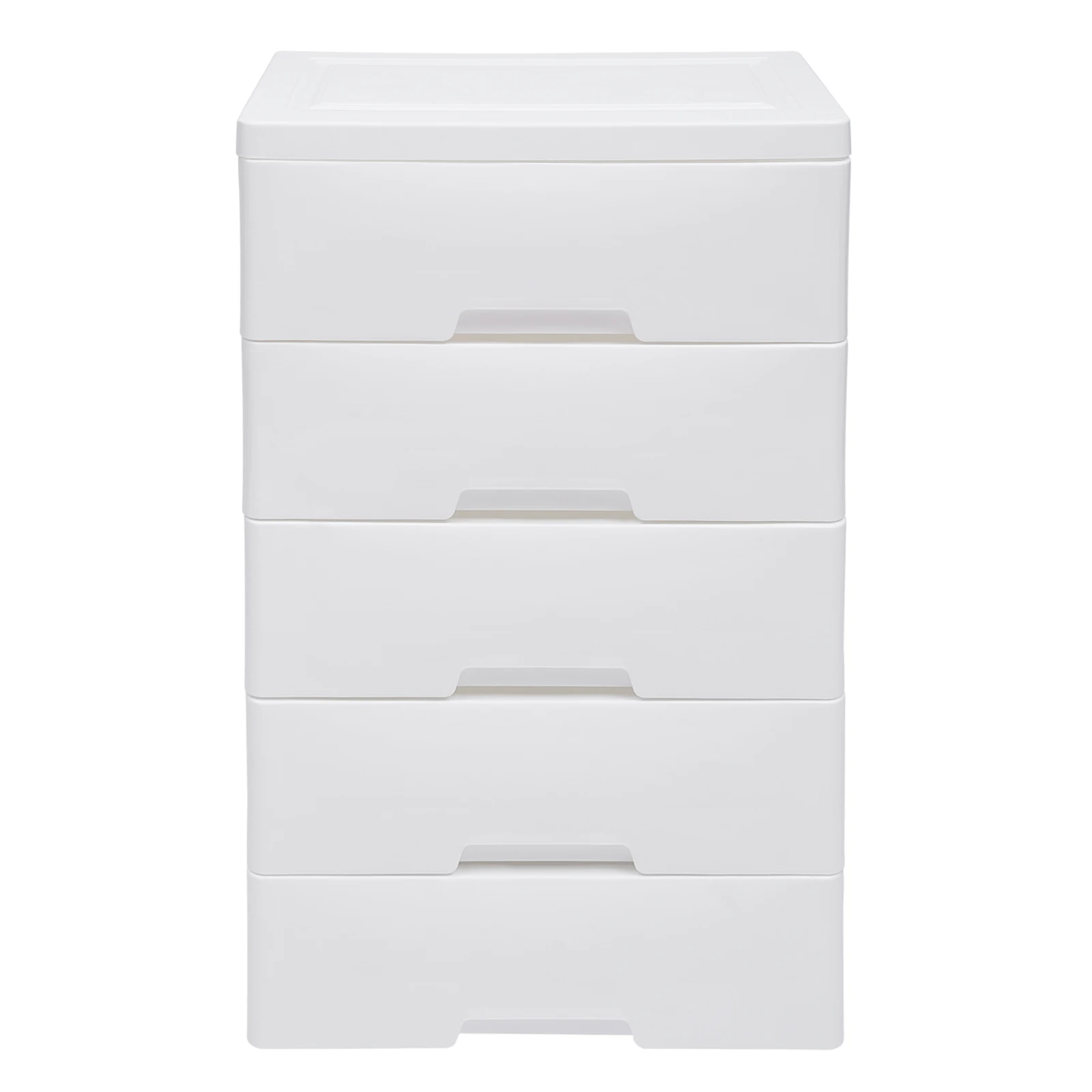 Plastic Drawers Dresser Storage Cabinet, 5 Drawer Stackable Vertical Clothes Storage Tower, Bedroom Tall Small Chest Closet