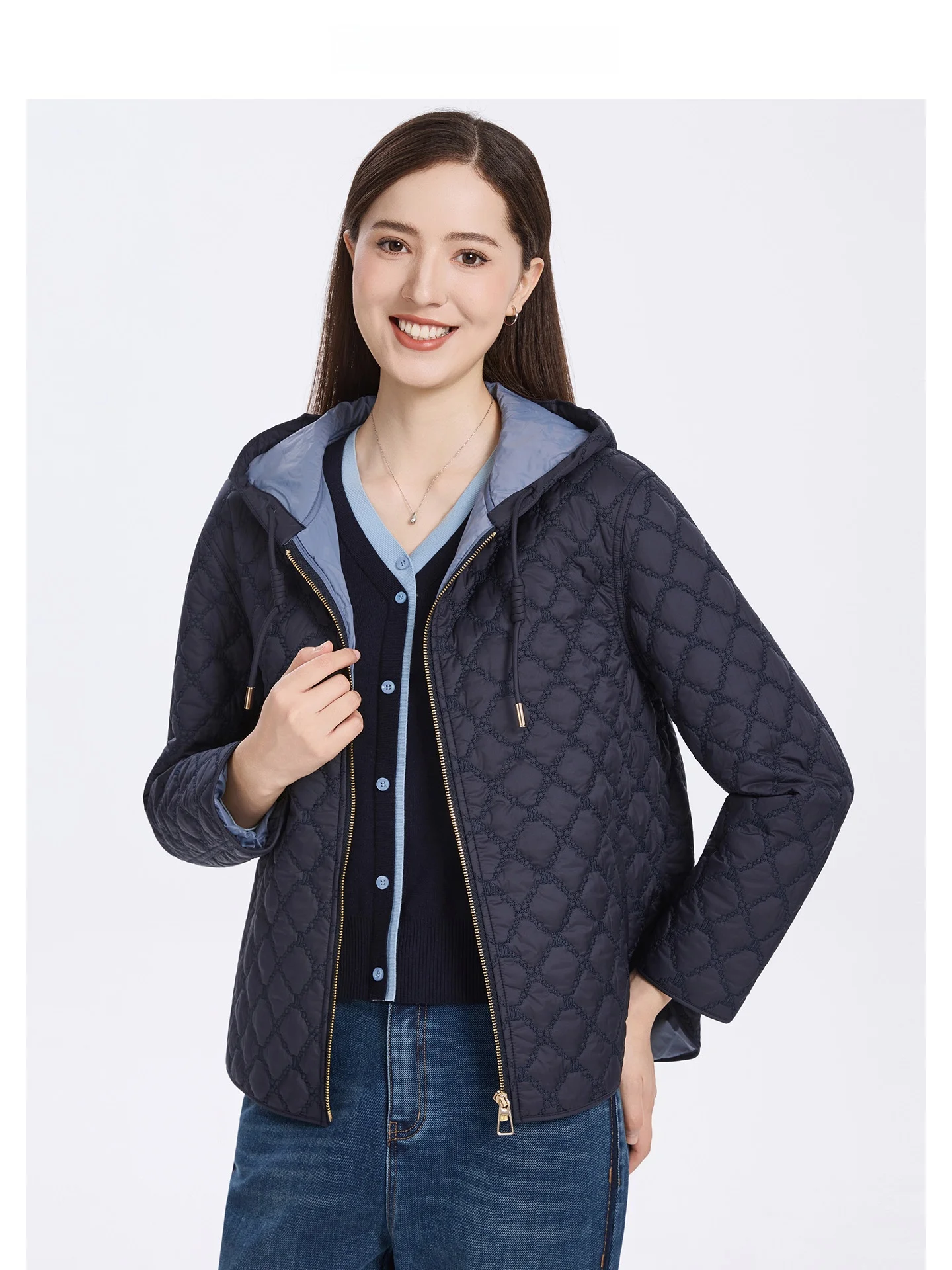 

ARI HAP женская хлопковая куртка с капюшоном, тонкая теплая свободная куртка больших размеров, осень-зима, новинка, прямая трубка из полиэфирного волокна для поездок на работу