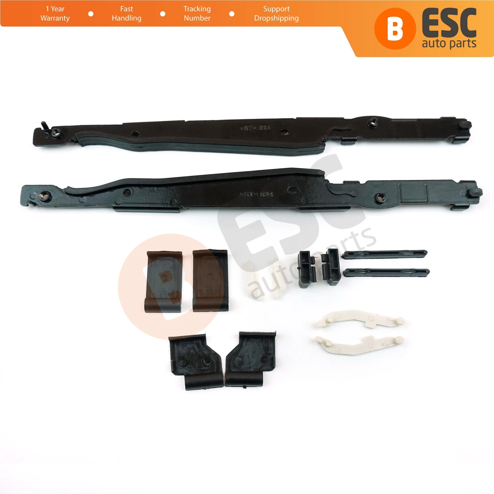 ESC Auto Parts ESR529+ESR530 12 Pieces Sunroof Repair Kit for BMW X5 E53 and X3 E83 2000-2006 Fast Shipment Ship From Turkey