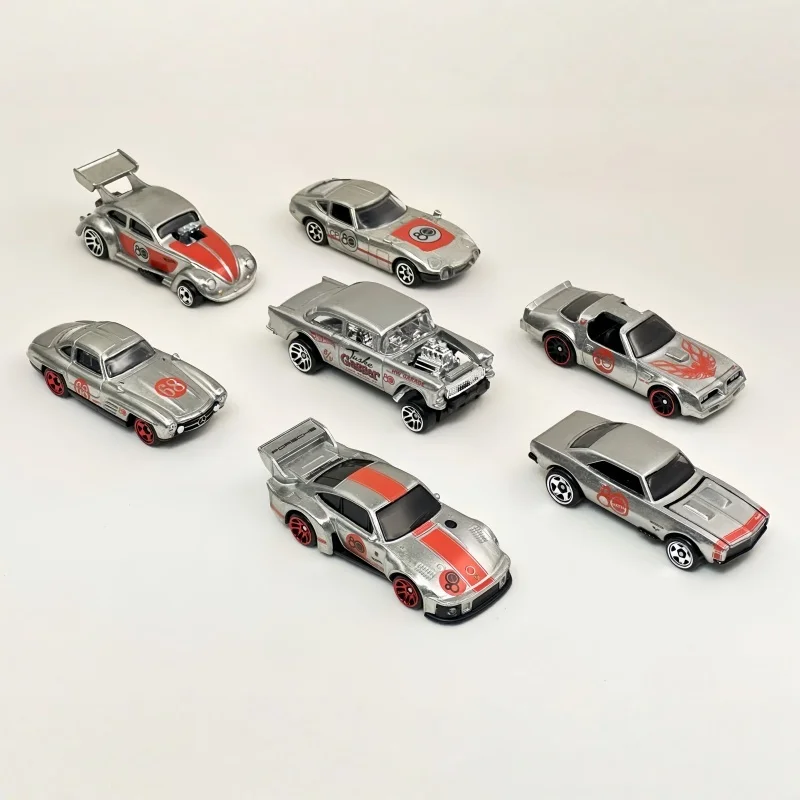 مجموعة سيارات هوت ويلز الأصلية للذكرى السنوية الثمانين، إعادة عرض الكلاسيكيات، 7 قطع، نماذج سيارات مصبوبة، مجموعة ألعاب مفاجأة، بطاقات نموذجية