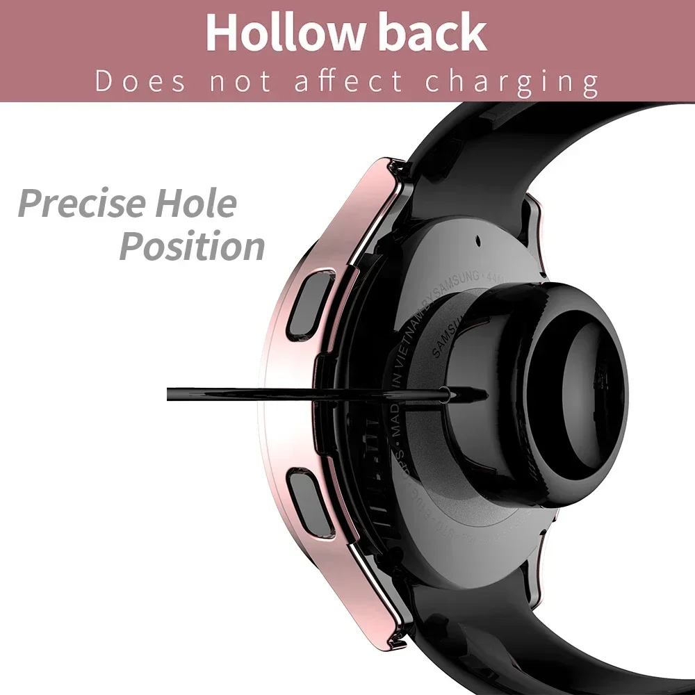 Bling Diamond Hülle für Samsung Galaxy Watch 7 6 5 4 PC Schutzhülle 40mm 44mm Displayschutz Stoßfänger Transparente Abdeckung – Detail 6