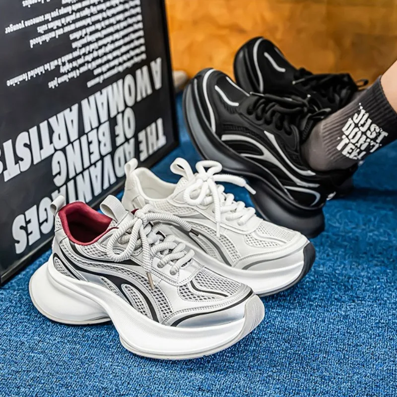 

Модные мужские повседневные кроссовки, высококачественные удобные дышащие легкие спортивные туфли, сетчатые кроссовки с амортизацией для мужчин, zapatos hombre