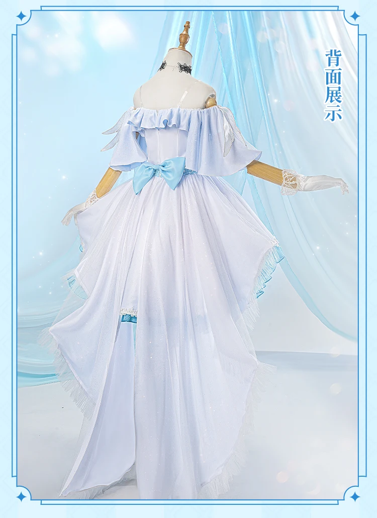 New Mooyiyi cos Game Genshin Impact Shenhe Cosplay costume Halloween Christmas Role Playing Party White Flower Wedding Lolita