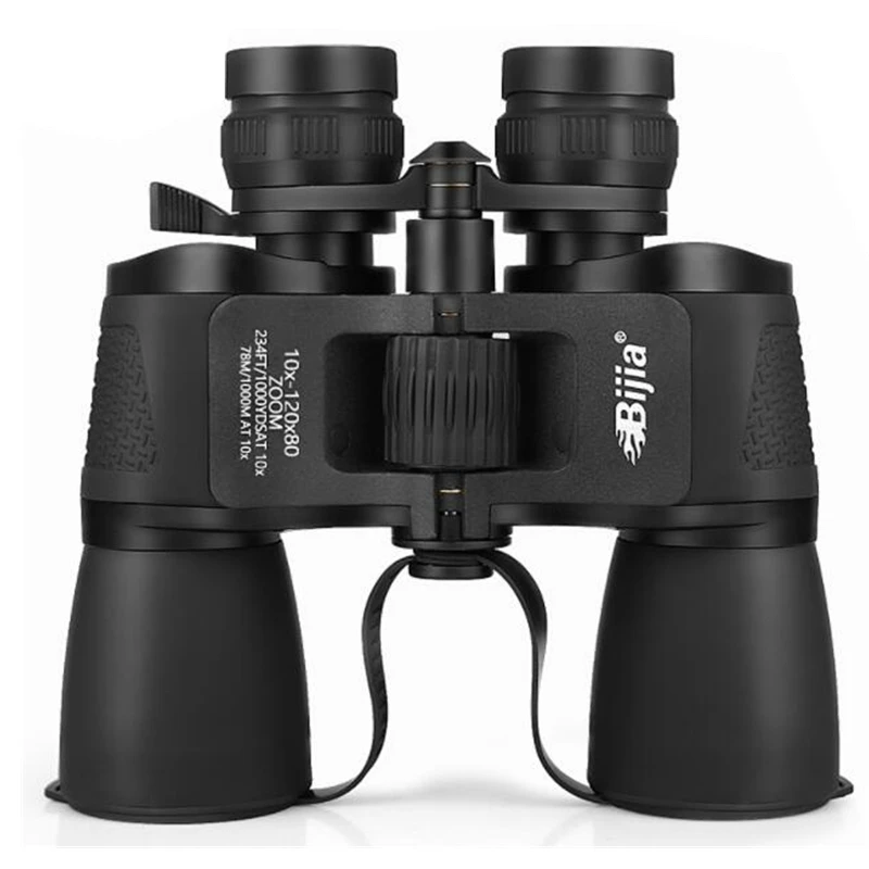 

BIJIA 120x Zoom Binoculars HD High Power Low Light Level Night Vision Non-infrared 1000m 10-120x80mm Paul Prism Telescope