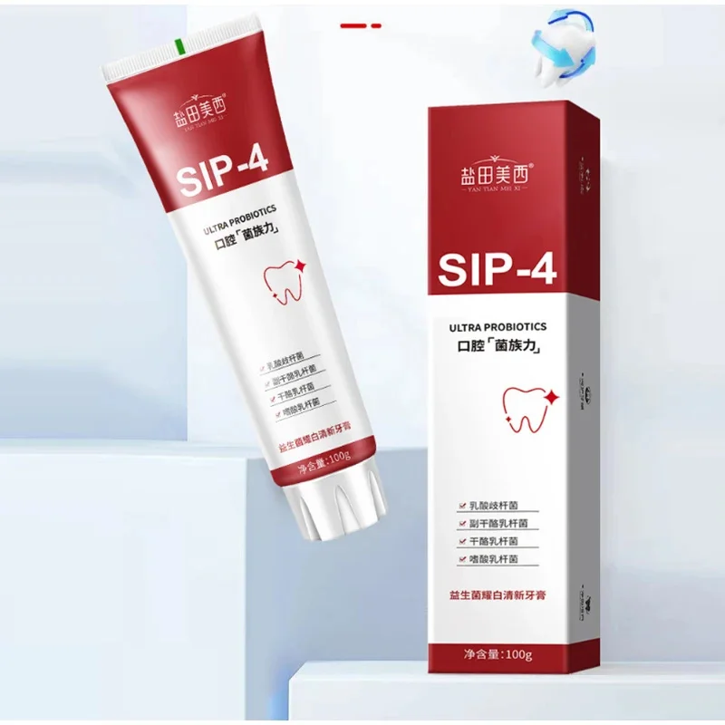 100g SP-4 Oralshark Probiotic Whitening Shark Toothpaste Teeth Whitening Toothpaste Oral Care Fresh Breath Prevents Plaque