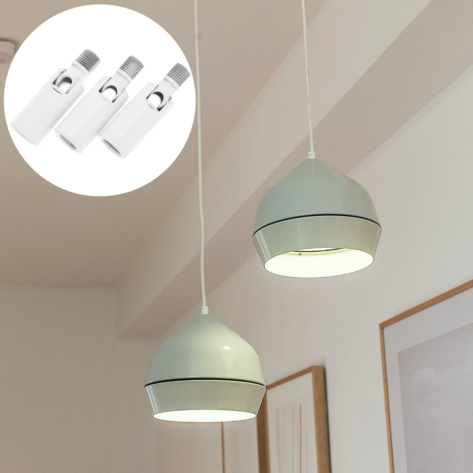 

6 Pcs Lamp Connector Ceiling Adapters Converters Multiple Fitting