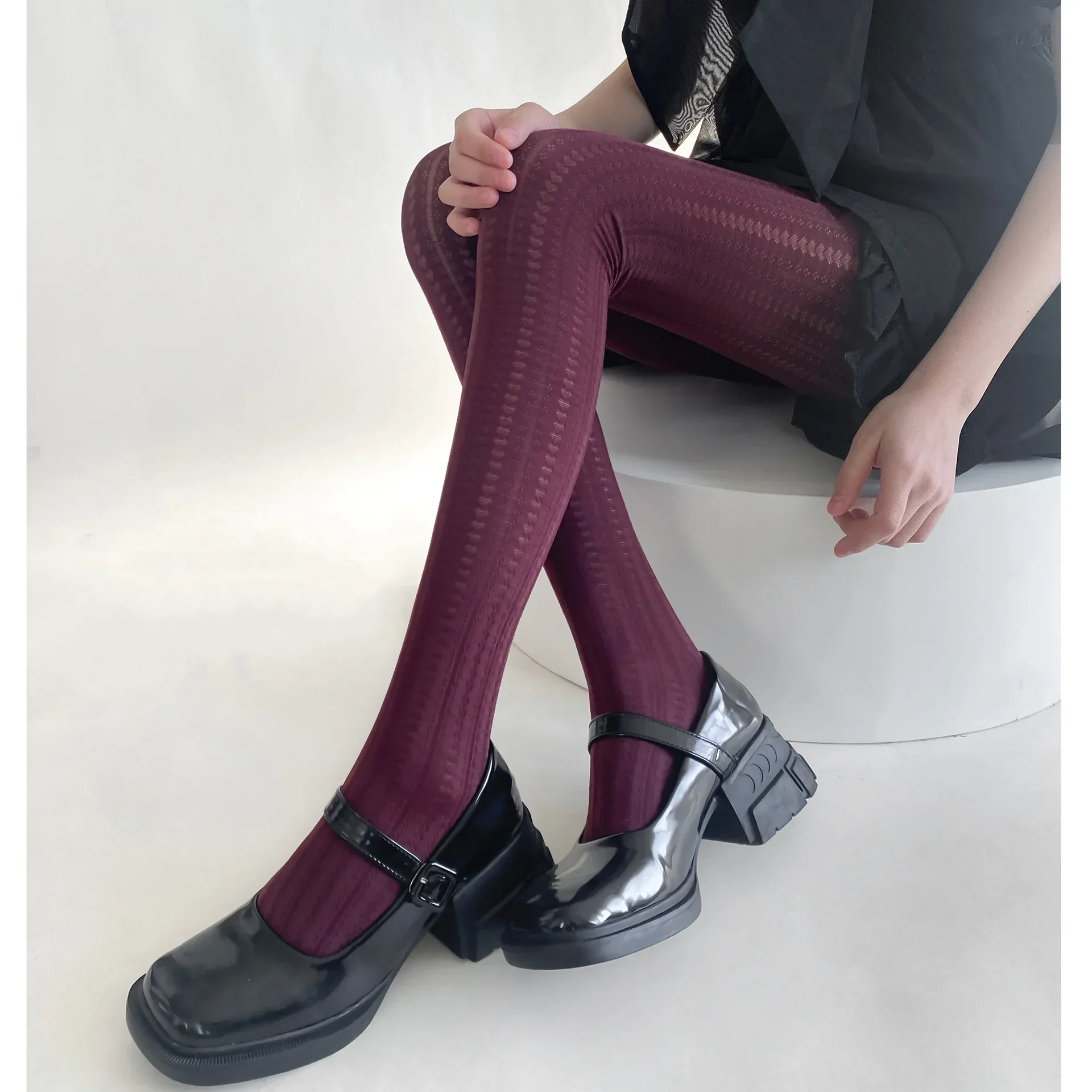 مثير جوارب طويلة ضئيلة ربيع الخريف الشتاء طماق النساء جوارب جديدة بلون الرجعية سوبر تمتد الجوارب جوارب