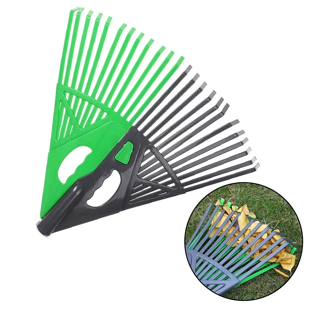 For Leaves Grass Lawn Rake Lawn Grooming Tools Large Fan-Shaped For Efficient Leaf Garden Leaf Rake Grass Grooming